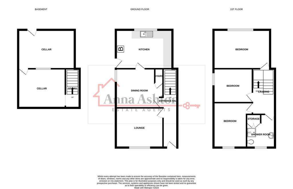 3 bedroom semi-detached house for sale - floorplan