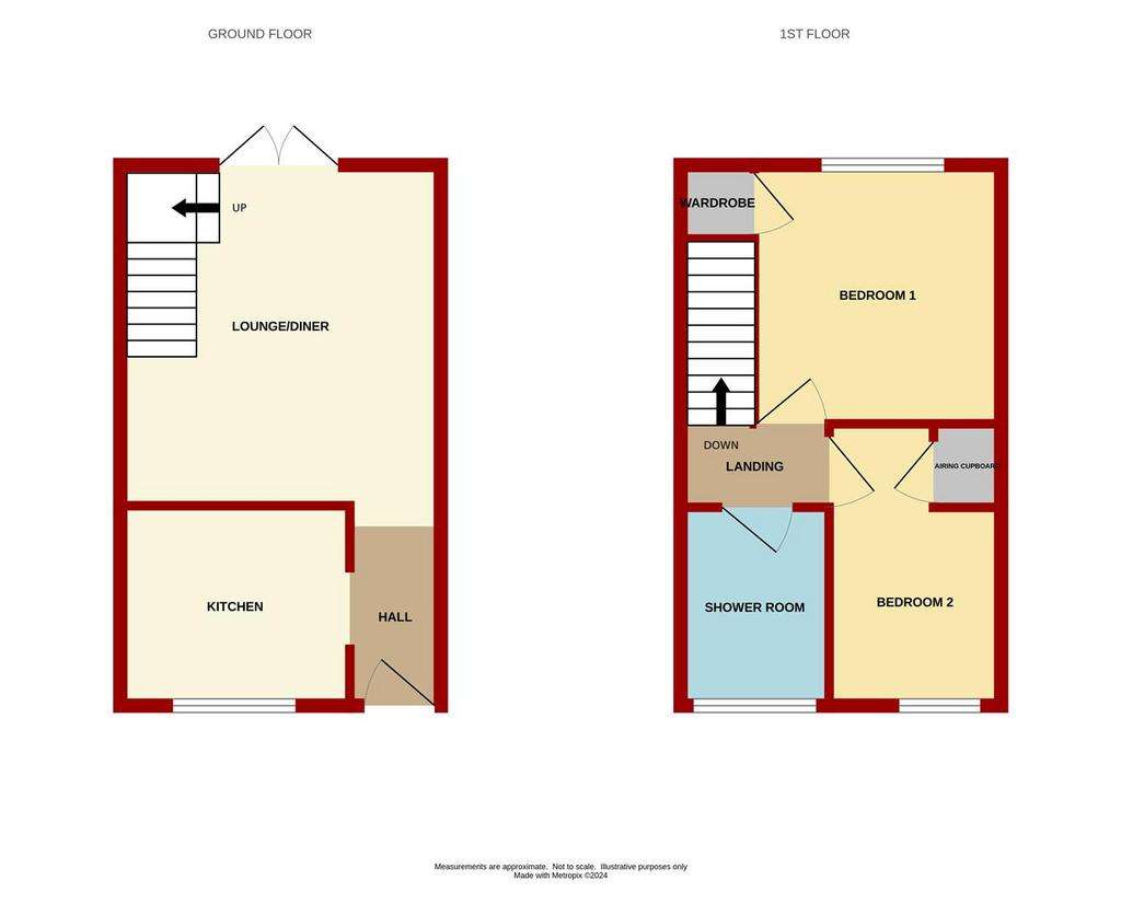 2 bedroom terraced house for sale - floorplan