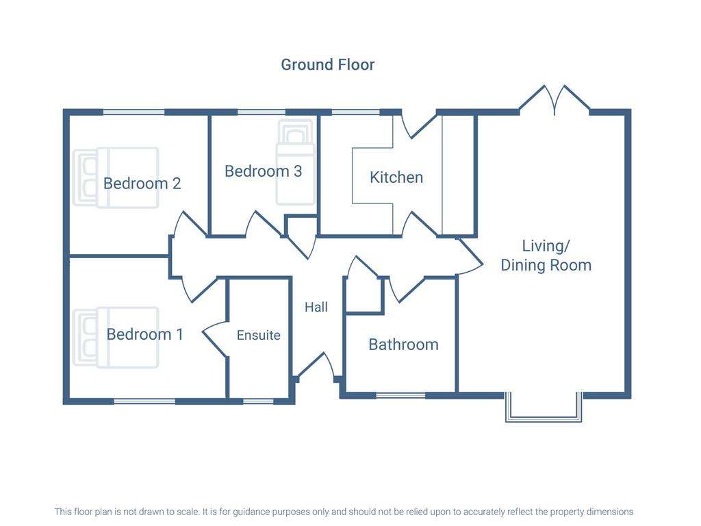 3 bedroom detached bungalow for sale - floorplan