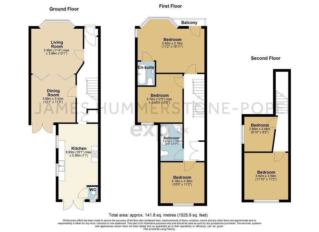 5 bedroom semi-detached house for sale - floorplan