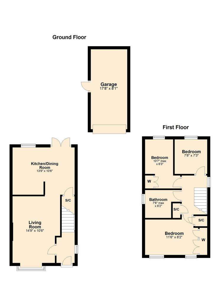 3 bedroom detached house for sale - floorplan