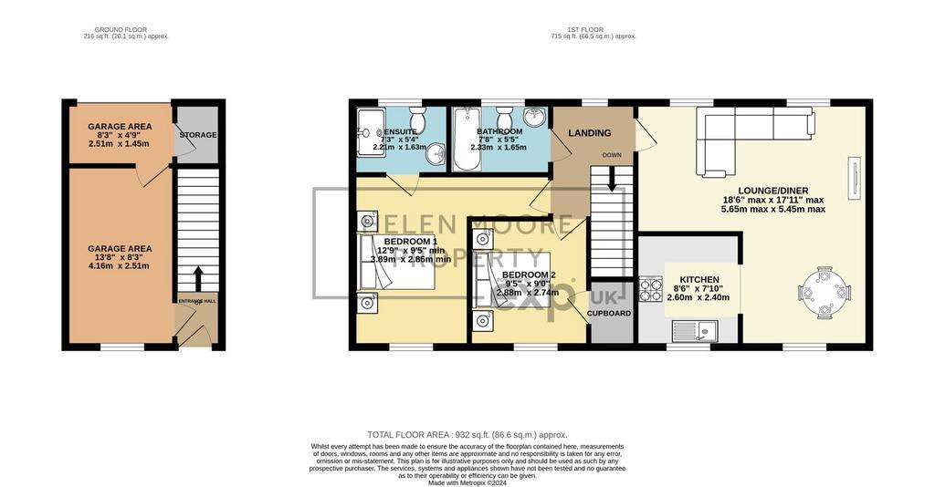 2 bedroom maisonette for sale - floorplan