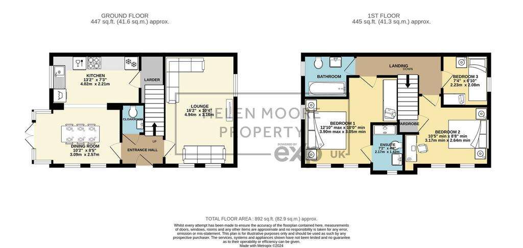 3 bedroom semi-detached house for sale - floorplan