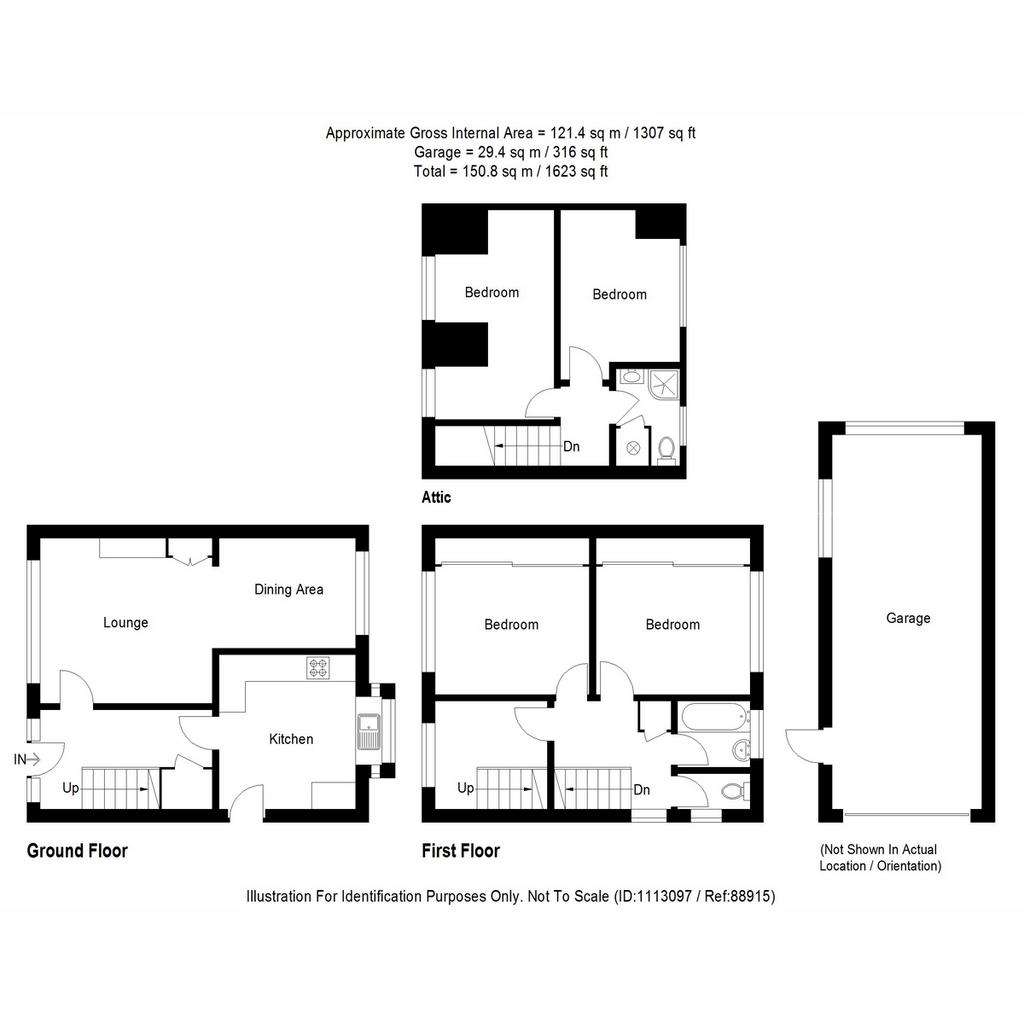 4 bedroom semi-detached house for sale - floorplan