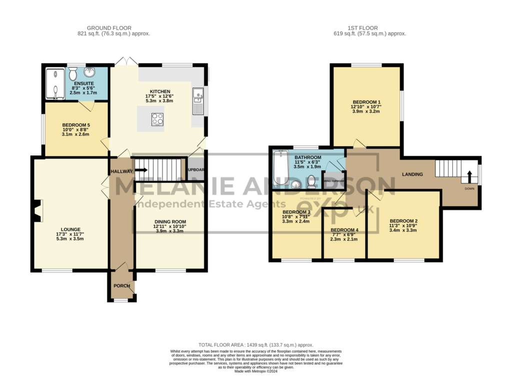 5 bedroom detached house for sale - floorplan