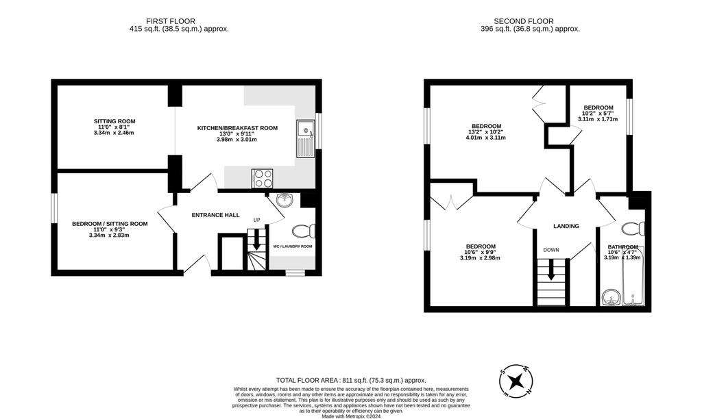 4 bedroom flat to rent - floorplan