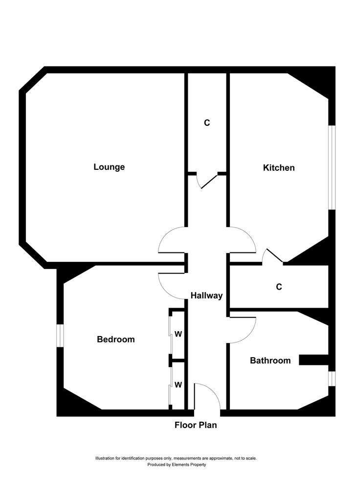 1 bedroom flat for sale - floorplan