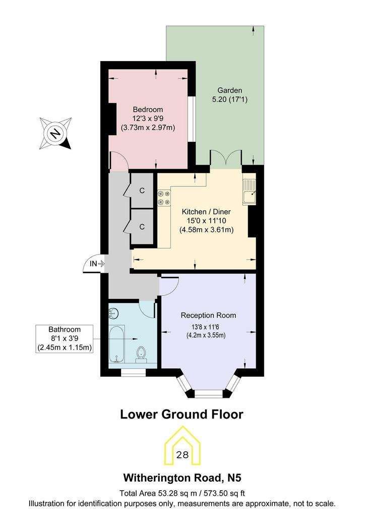 1 bedroom flat for sale - floorplan