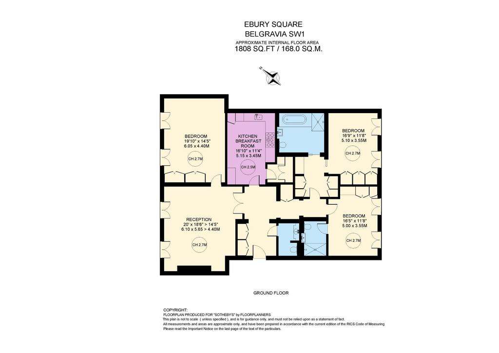 3 bedroom flat to rent - floorplan