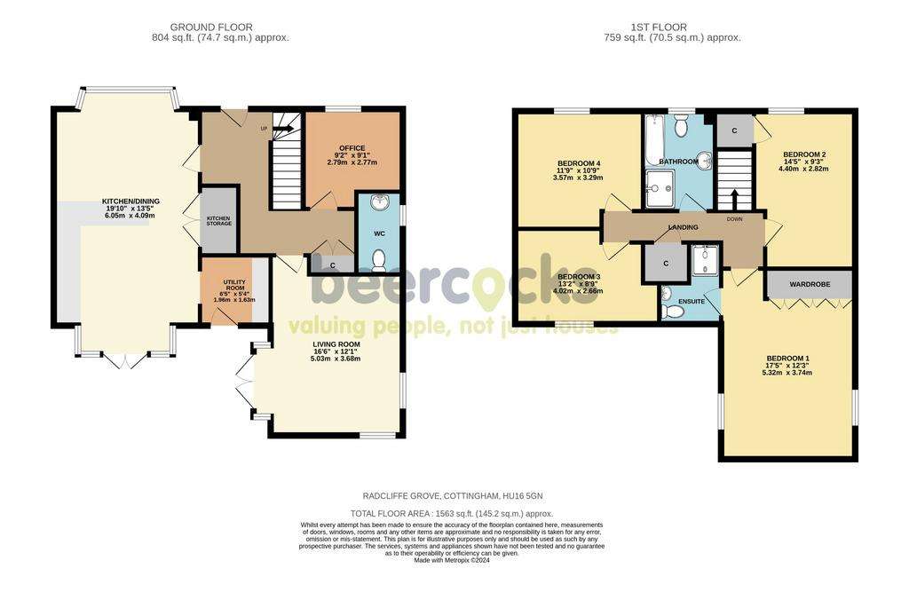 4 bedroom detached house for sale - floorplan