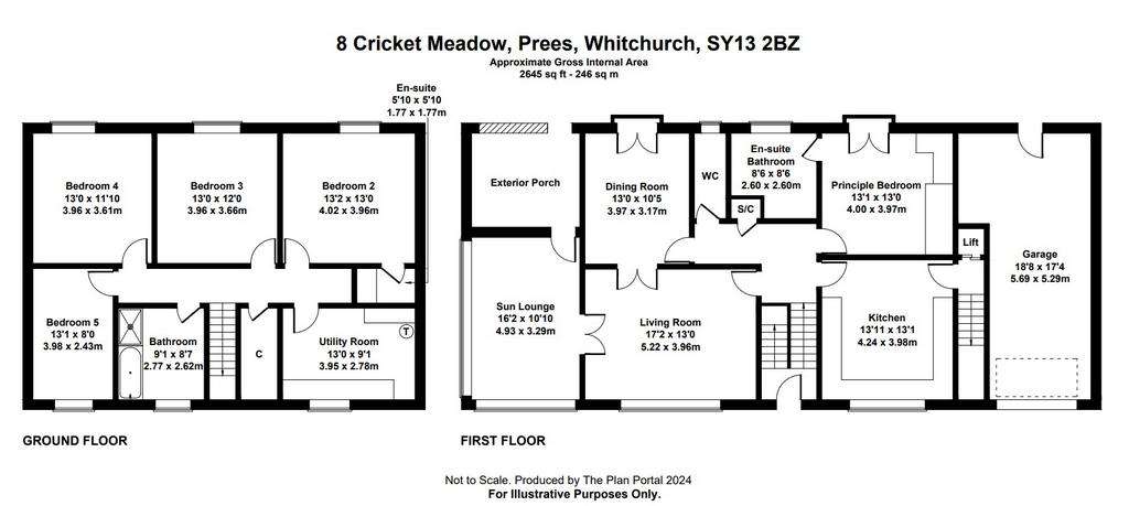 5 bedroom detached house for sale - floorplan