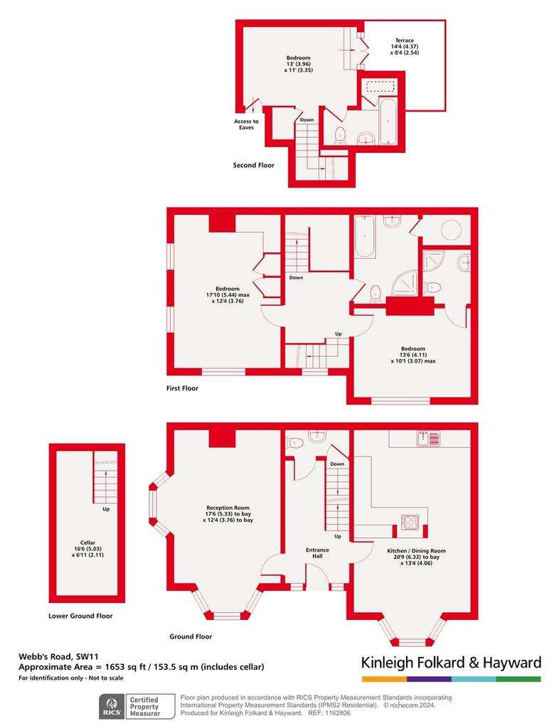 3 bedroom end of terrace house for sale - floorplan