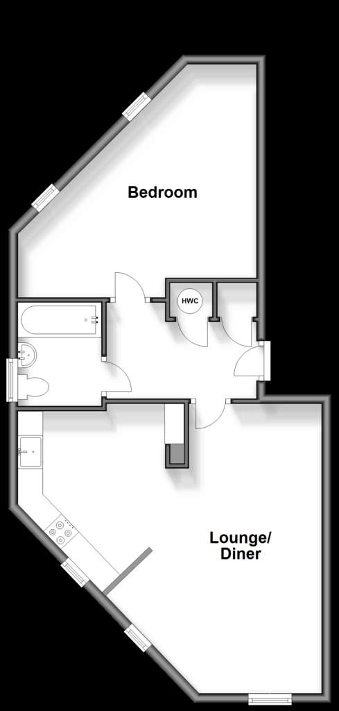 1 bedroom flat for sale - floorplan