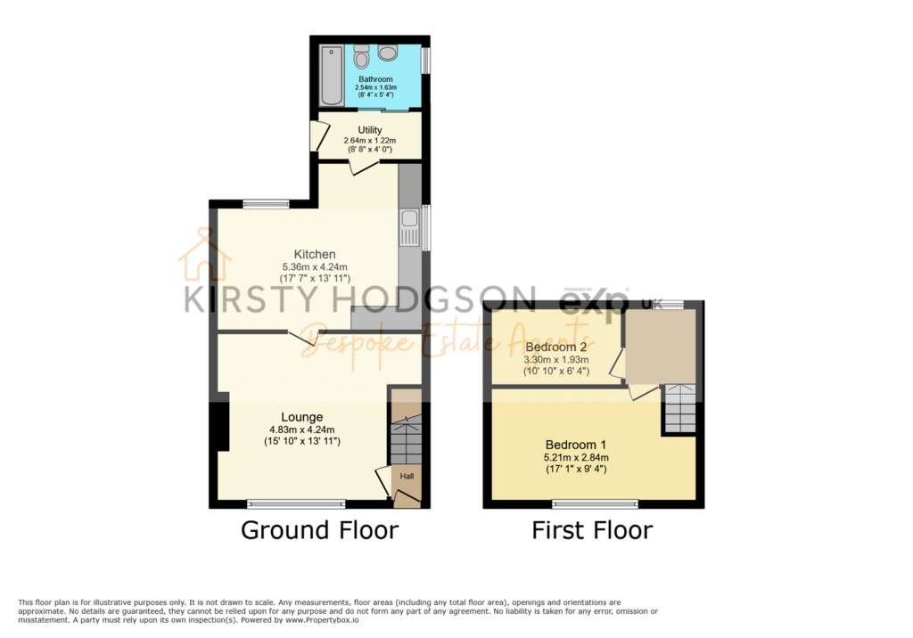 2 bedroom terraced house for sale - floorplan