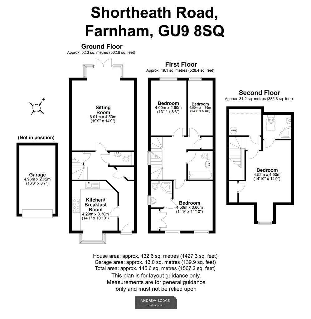 4 bedroom semi-detached house for sale - floorplan