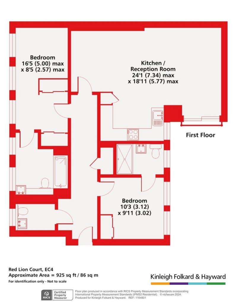 2 bedroom flat for sale - floorplan