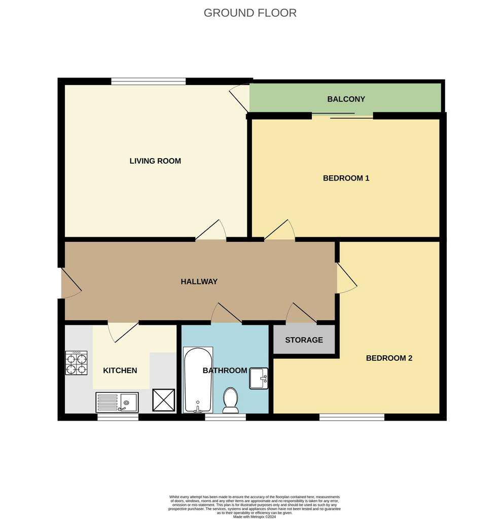 2 bedroom flat for sale - floorplan