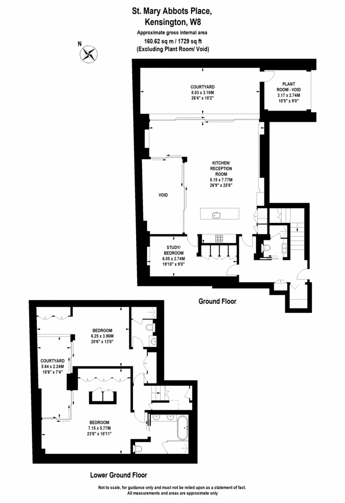 3 bedroom flat to rent - floorplan