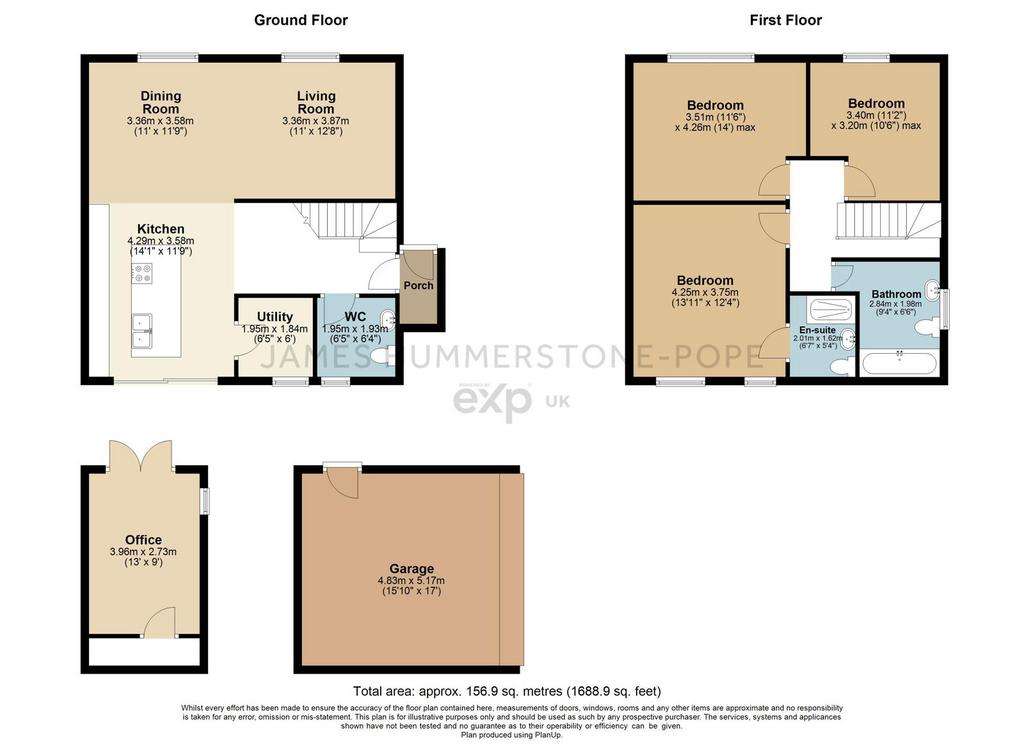 3 bedroom detached house for sale - floorplan