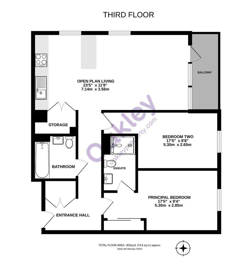 2 bedroom flat for sale - floorplan