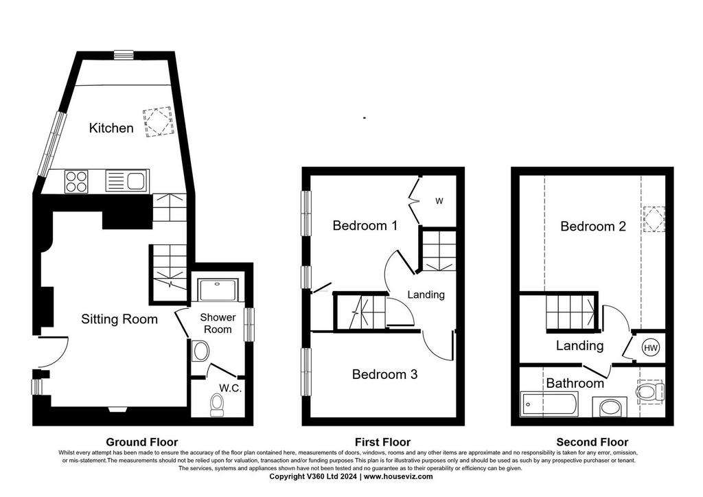 3 bedroom cottage for sale - floorplan