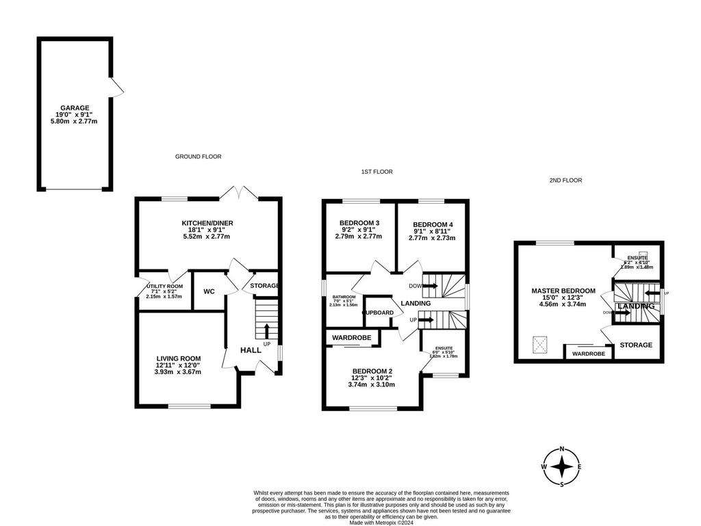 4 bedroom detached house for sale - floorplan