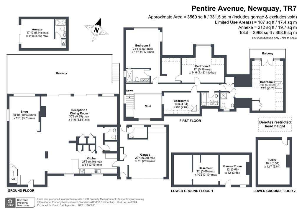 5 bedroom detached house for sale - floorplan