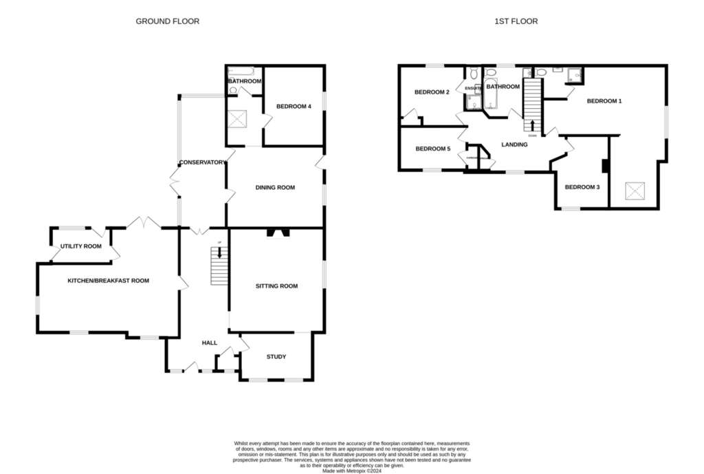 5 bedroom detached house to rent - floorplan