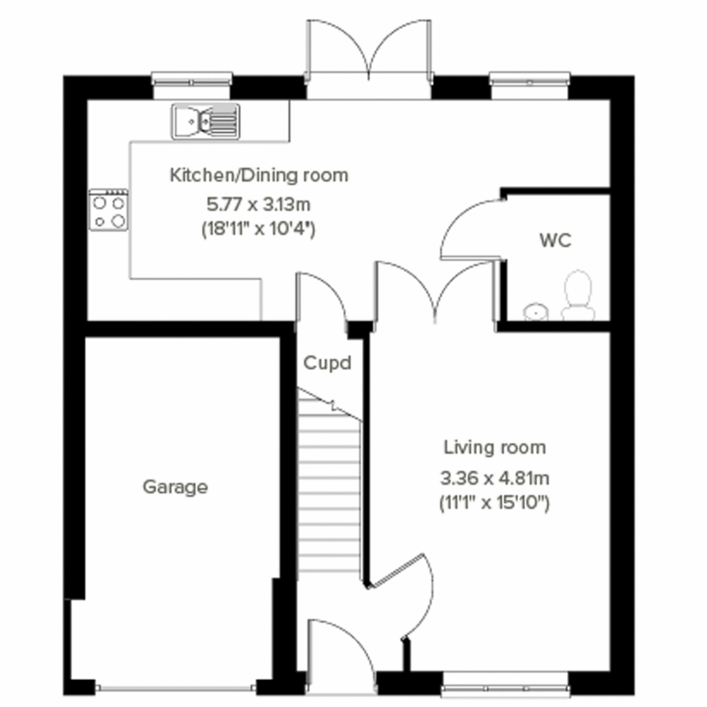 4 bedroom detached house for sale - floorplan