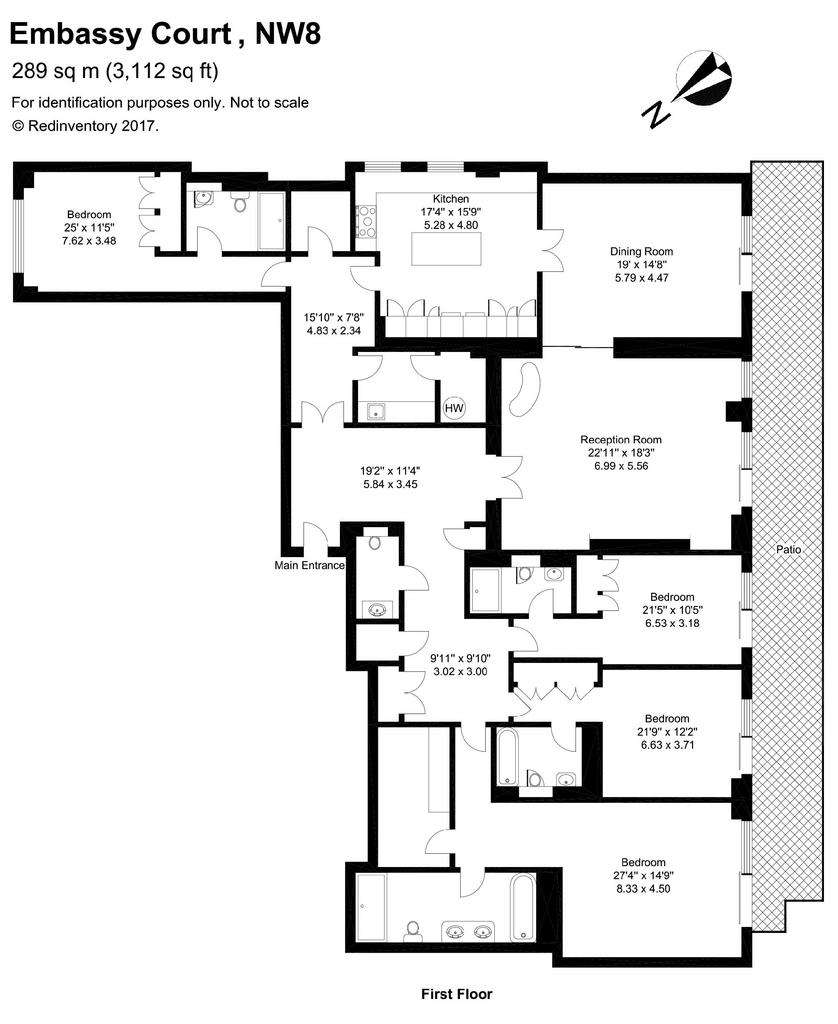 4 bedroom flat to rent - floorplan