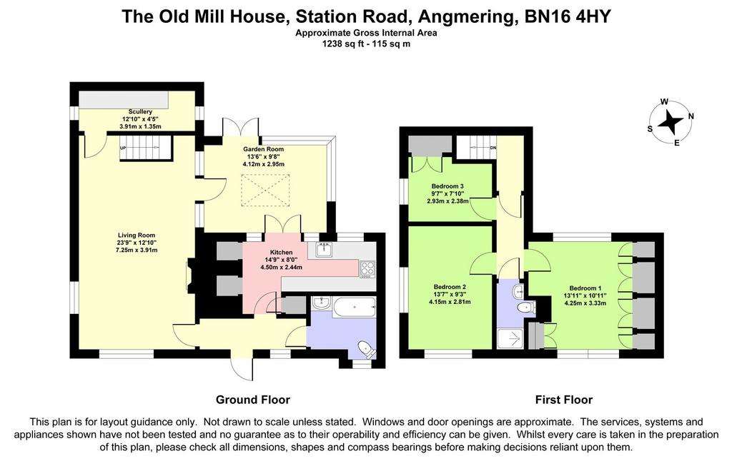 3 bedroom semi-detached house for sale - floorplan