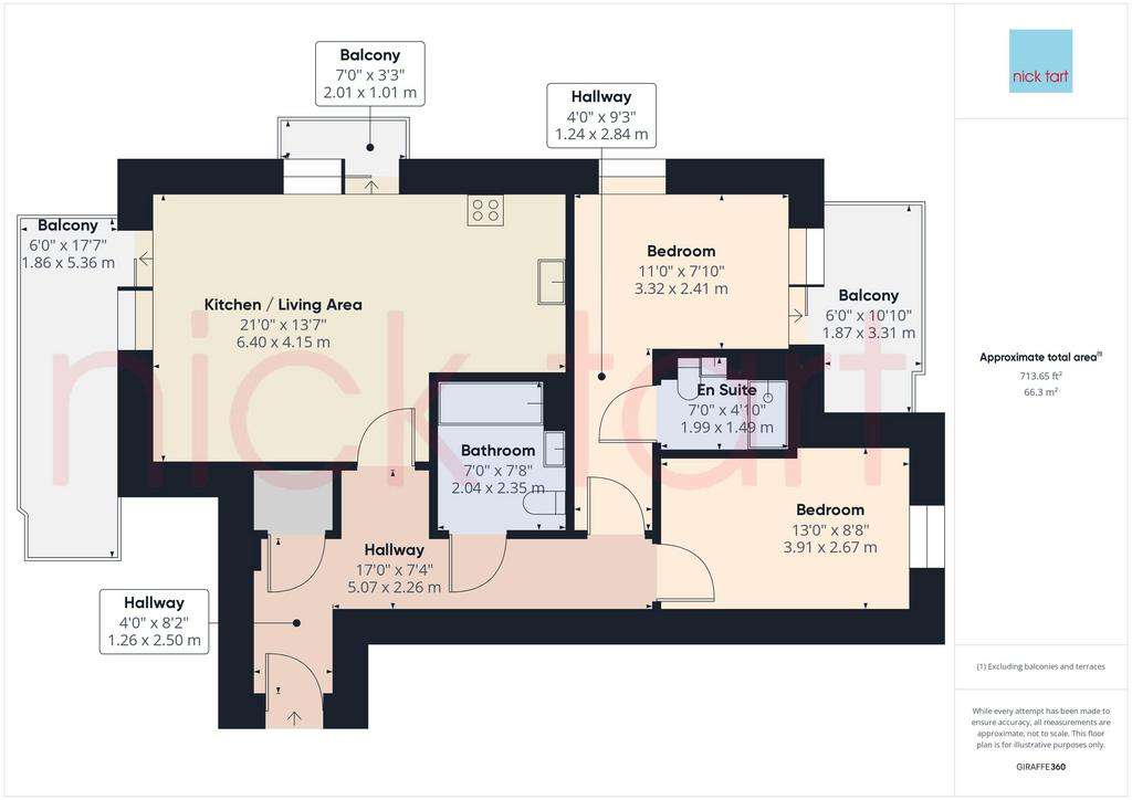 2 bedroom flat for sale - floorplan