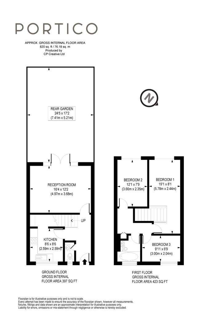 3 bedroom flat to rent - floorplan