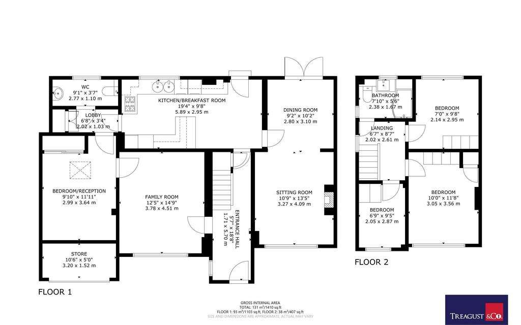 4 bedroom semi-detached house for sale - floorplan