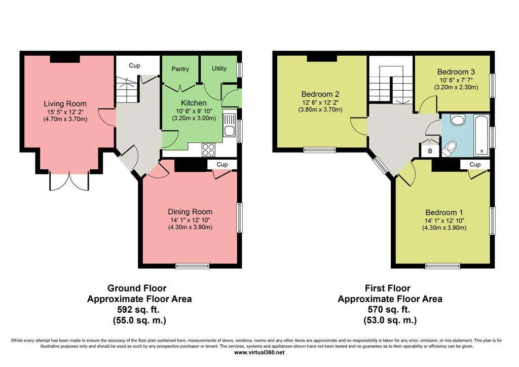 3 bedroom detached house for sale - floorplan