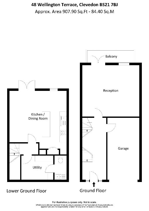 4 bedroom town house for sale - floorplan