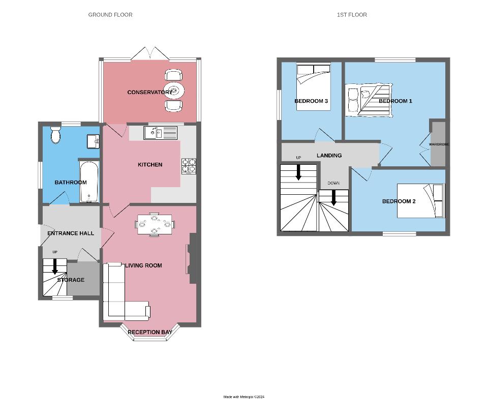 3 bedroom property for sale - floorplan