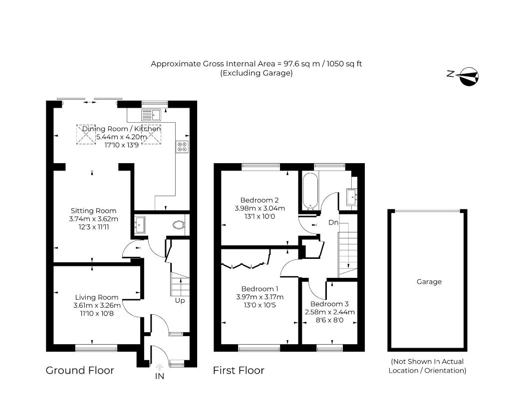 3 bedroom detached house for sale - floorplan