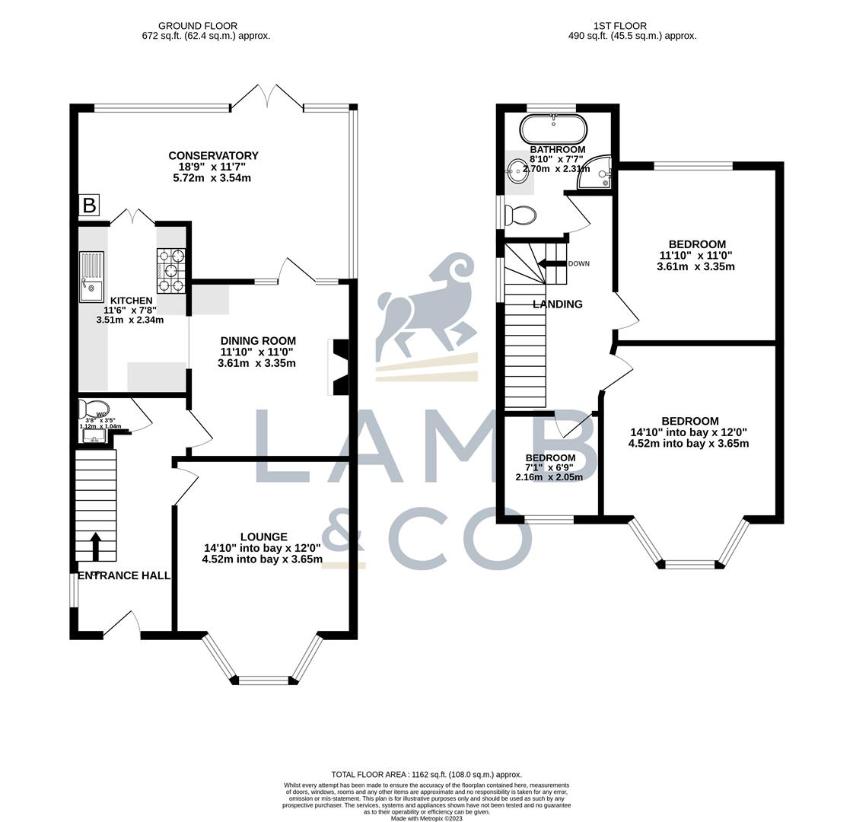 3 bedroom detached house for sale - floorplan