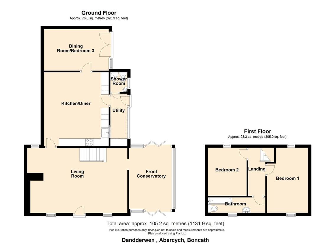 3 bedroom cottage for sale - floorplan