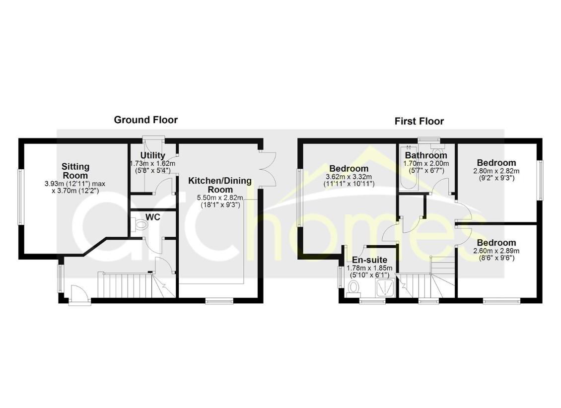 3 bedroom detached house for sale - floorplan