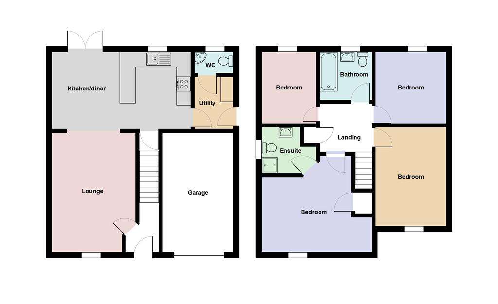 4 bedroom detached house for sale - floorplan