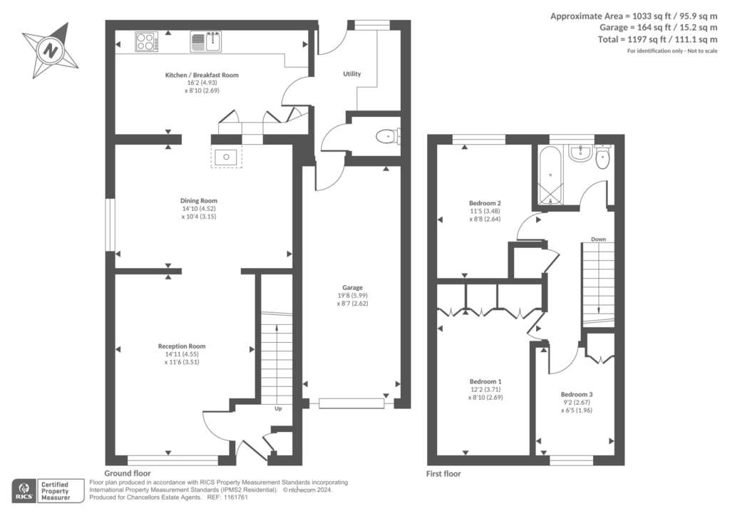 3 bedroom detached house for sale - floorplan