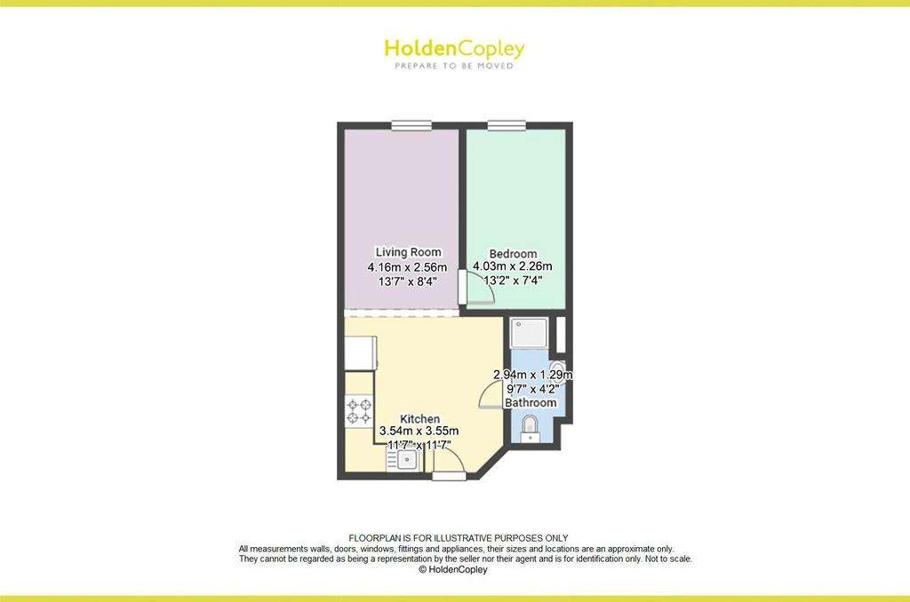 1 bedroom flat for sale - floorplan