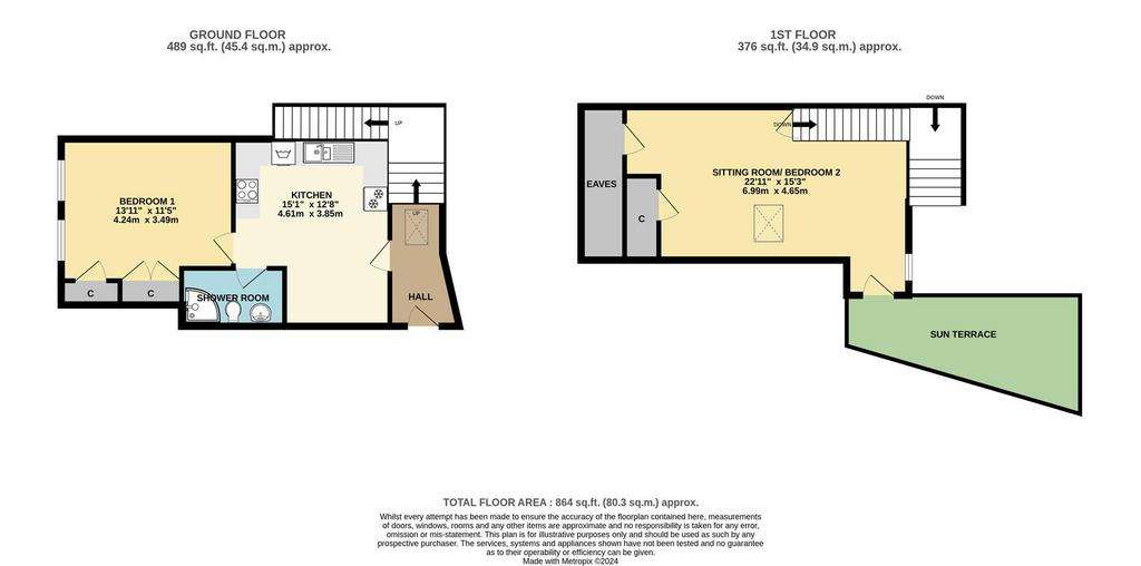 1 bedroom flat for sale - floorplan