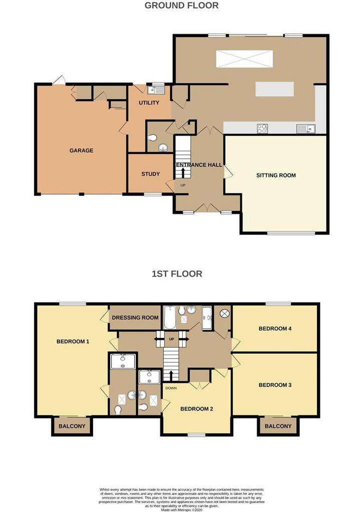 4 bedroom detached house for sale - floorplan