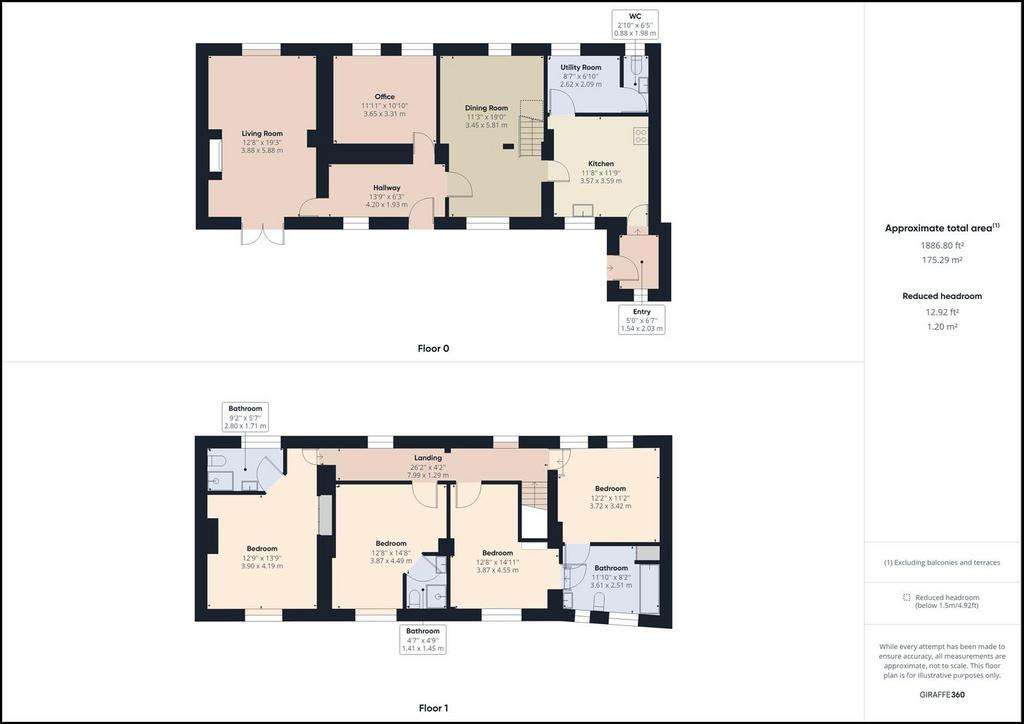 4 bedroom cottage to rent - floorplan