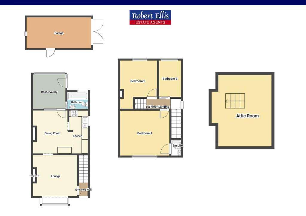 3 bedroom semi-detached house for sale - floorplan