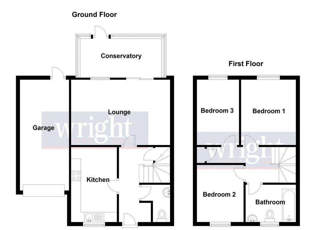 3 bedroom detached house for sale - floorplan