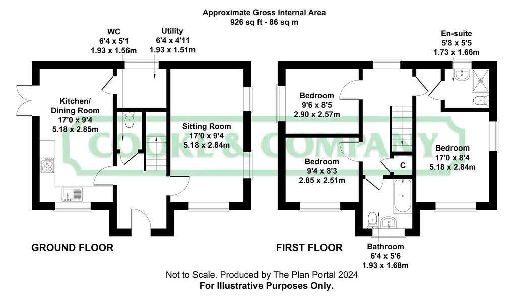 3 bedroom detached house for sale - floorplan